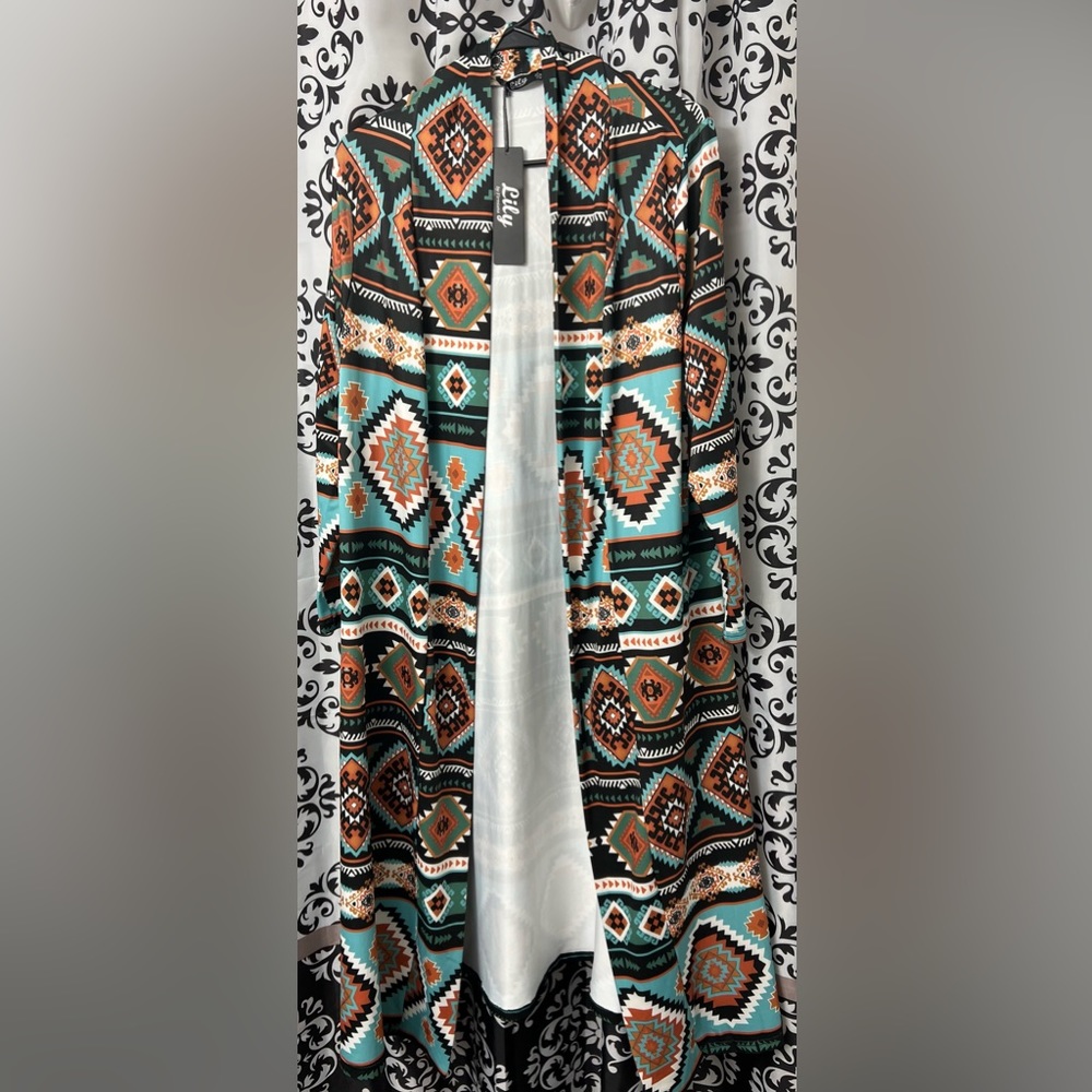 Aztec/Geometric Duster